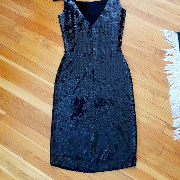 Vintage black sequin dress - Picture 3 of 4